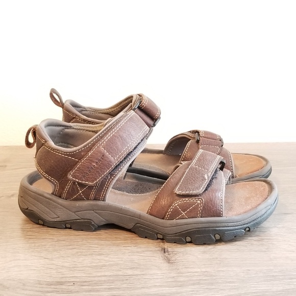 rockport leather sandals